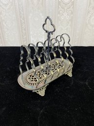 Antique Silver Plate Toast Rack