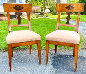 A Pair Of Early 20th Century Biedermeier Chairs