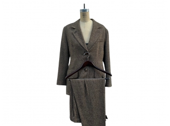 Louis Feraud Women's Tweed Pant Suit - Size 12