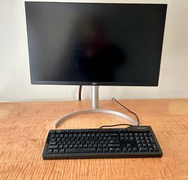 LG 27' Monitor And Das Model S Pro Wired Keyboard