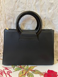 Coach No . NT-4907 Black Leather Handbag. Unused Or Very Gently Used.  PLEASE LOOK.