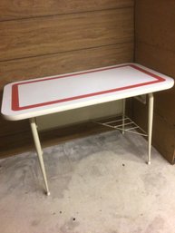 Vintage Red And White Desk/Table