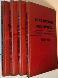 4 1942 Vintage Basketball Coaching Books