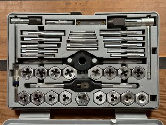 A Complete Craftsman Metric Kromedge 41-Piece Tap & Hexagon Die Set In Case