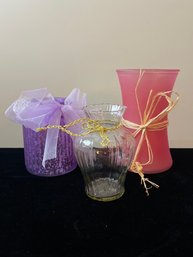 Set Of Glass Vases