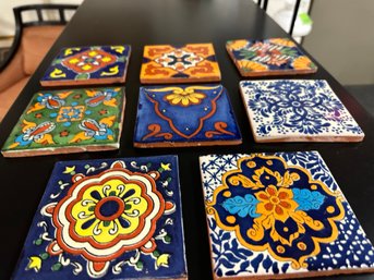 Set Of 8 Mexican Tile