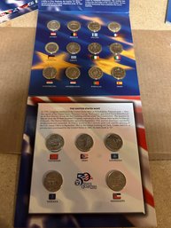Nice U.S. State Quarters And Euro Coins In A Nice Collection