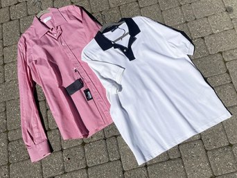 A NEW Prada Long Sleeve Shirt And Polo Shirt - Men's 44