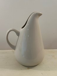 Russel Wright By Oneida Linen Glazed Ceramic Stoneware Pitcher