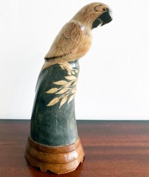 A Hand Carved Parrott