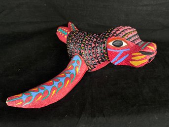 Decorated In The Style Of The Area, Oaxacan Artist Carved And Painted Walrus