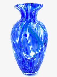 Fantastic Multitone Blue End Of Days Style Vase