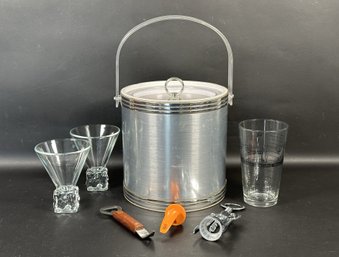 Bartender's Lot: Ice Bucket, Corkscrew, Bottle Opener & More