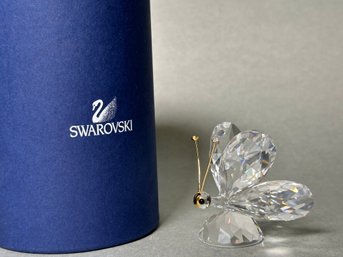 Swarovski Crystal Butterfly With Original Box