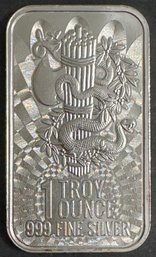 One Troy Ounce .999 Fine Silver Bar