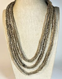 Low Grade Elongated Silver Chain 64' Long