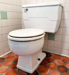 A Vintage Porcelain Toilet