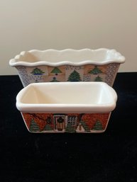 Pair Of Ceramic Baking Dishes