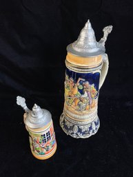 Miniature Beerstein And Music Box Stein