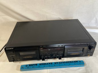 Sony TC-WE825S Stereo Cassette Desk Read Below