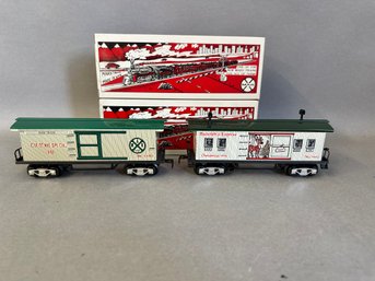 NIB Marx Trains: Rudloph's Express Illuminated Baggage & Old Time Box Car Christmas Special