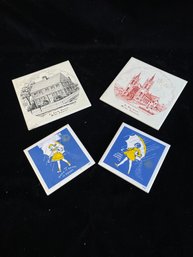 Land Mark And Salt Advertisement Decorative Tile Coasters