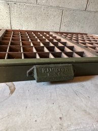 Hamilton Manufacturing Company Printers Tray