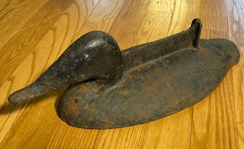 Large Vintage Cast Iron Duck Shaped Boot Scraper