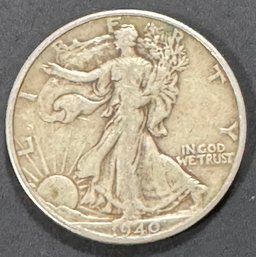 1940 Walking Liberty Silver Half Dollar