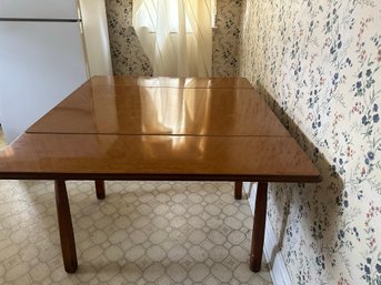 Brown Enamel Top Vintage Kitchen Table