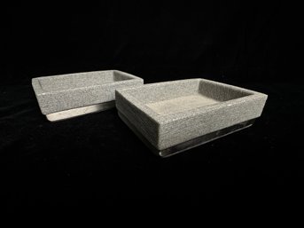 Pair Of Square Dishes