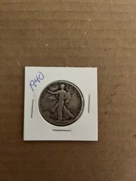 Beautiful 1940 Walking Liberty Silver Half Dollar, 90 Silver Coin