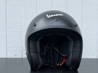 Black Vespa Scooter Helmet - Size M