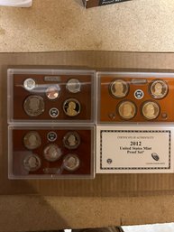 Beautiful 2012-S U.S Mint 14 Coin Proof Set. Complete With Original Mint Box & COA