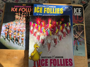 4 Vintage Programs - Ice Capades & Ice Follies.  S104