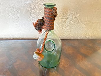 Vintage Hand Blown Italian Wine Decanter