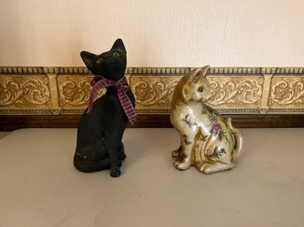 Pair Of Cat Statues