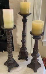 Three Pillar Candle Sticks