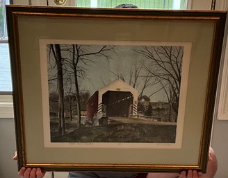 Framed Painting Entitled Amish Country By RJ Doyle Numbered 241/350