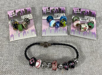 Jewelry - Leather Braided Bead Bracelet - 3 Unopened Pkg Of Beads By Jesse James Co.