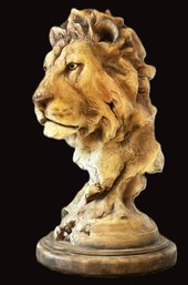 Signed 2008 MCSI Lion Head Bust 'Eyesight'