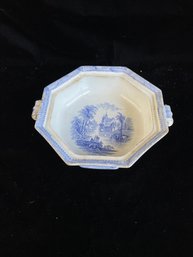 James Edwards Blue And White Bowl