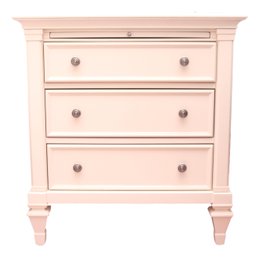 71930 Ashby Patina White Three-Drawer Nightstand With Pullout Tray $420