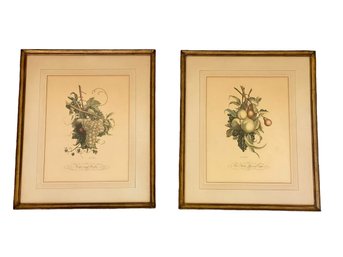 Complimentary Pair Of Vintage J. L. Prevost Prints, Framed Under Glass