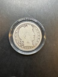 1895 Barber Silver Quarter