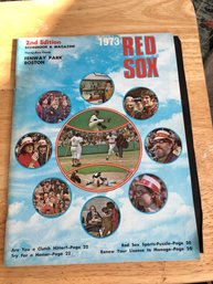 1973 Red Sox 2nd Edition Scorebook & Magazine.  S106