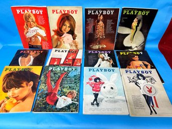 A Dozen Vintage 1960s Playboys