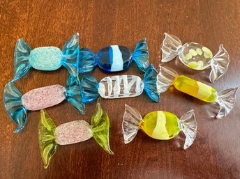 Assortment Of Murano Glass Candies, 8 Pieces