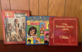 Partridge Family-Two Albums Bell-Up To Date & Family Album And Unopened Paper Dolls By Saalfield Production