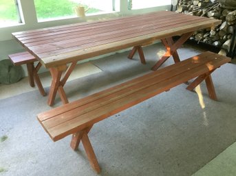 Solid Wood Picnic Table